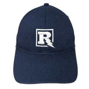 Richards MFG Strapback Baseball Cap Blue One Size Adjustable Embroidered 6 Panel